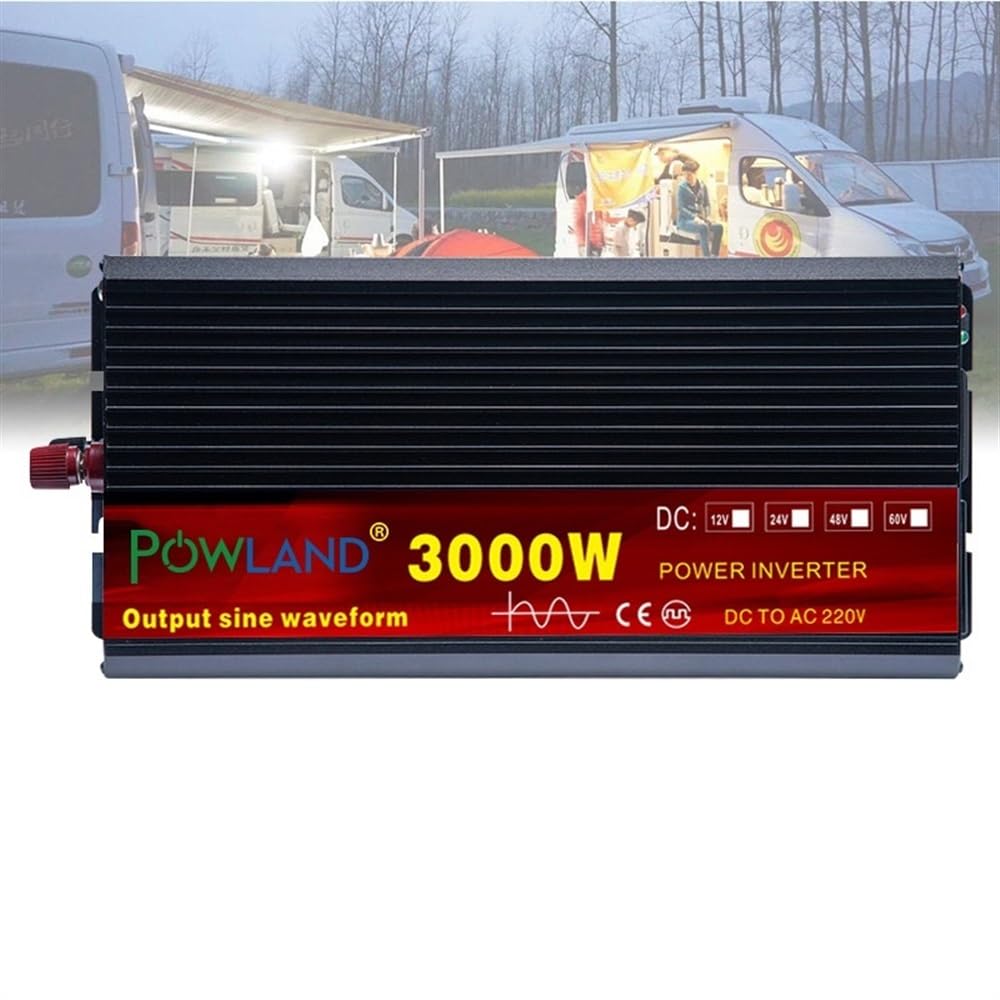 Inversor Inversor 12V 220V 2000W 3000W 4000W 5000W 24V CC a 110V AC convertidor de Voltaje Onda sinusoidal Pura 12 220 Micro inversor Coche Potencia(5000W,24V)