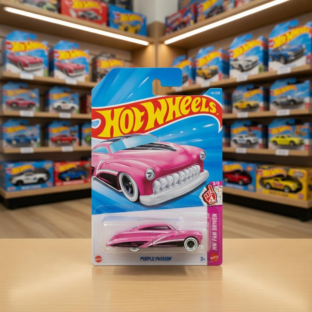 Hot Wheels Purple Passion - Pink Custom Lowrider - HW Fan Driven 3