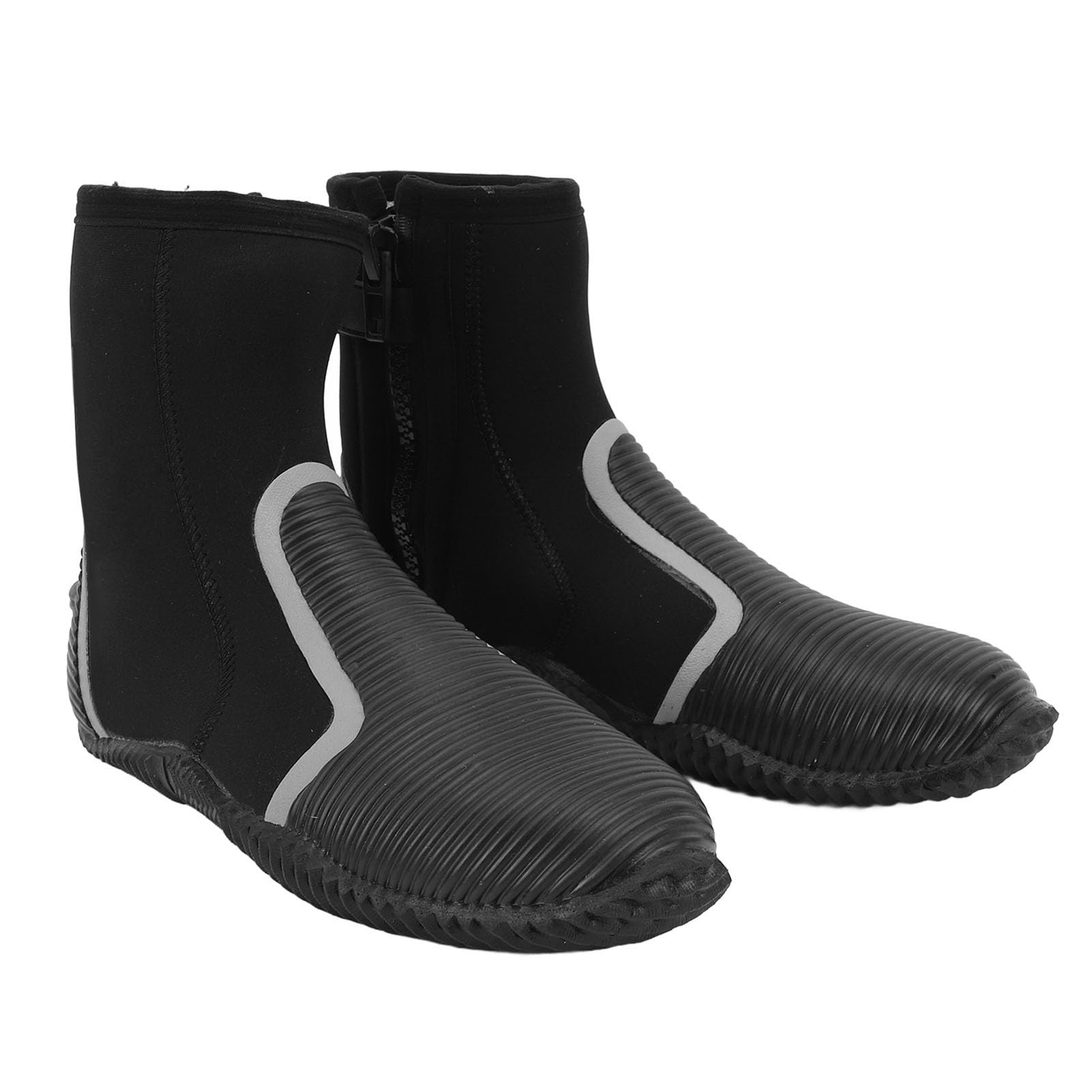 Drfeify Diving Boots, Neoprene Water Boots with Non Slip Sole 5mm Thickened Neoprene Water Shoes for Snorkeling Swimming Surfing (XXL Size)