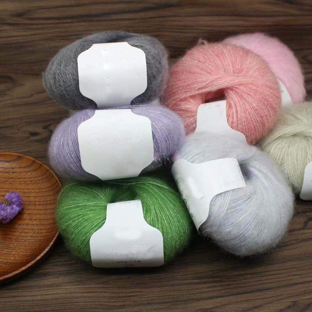 2 Uds./25g Bola Mohair Cachemira Hilo Suave 1 Capa Hilo Suéter