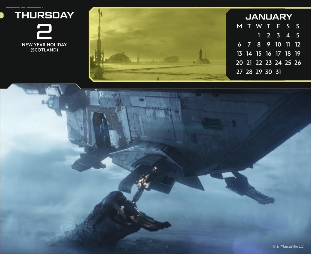 The Mandalorian The Child Tagesabreißkalender 2025: Kleiner Kalender für Star Wars Fans: Grogu und viele andere in einem Tischkalender 2025 zum Abreißen!