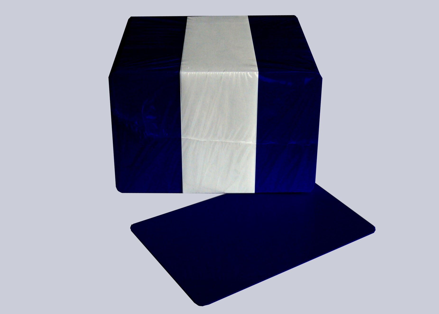 Box of 500 Dark Blue CR80 PVC Cards Suitable for Thermal and hot foil Printing