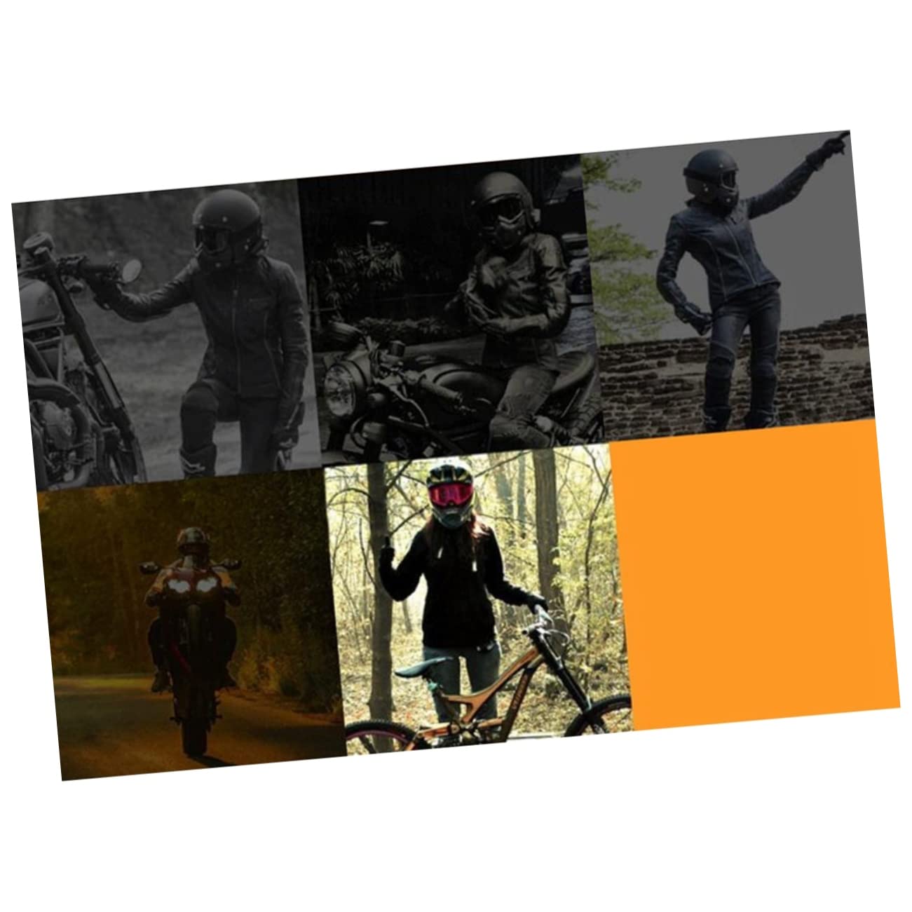 GOOHOCHY Ski Snowboard Face Mask Motorbike Goggles Uv400 Sun Protection Tpu Matte Frame Lens Elastic Band Comfortable Sponge Maximum Eye Safety