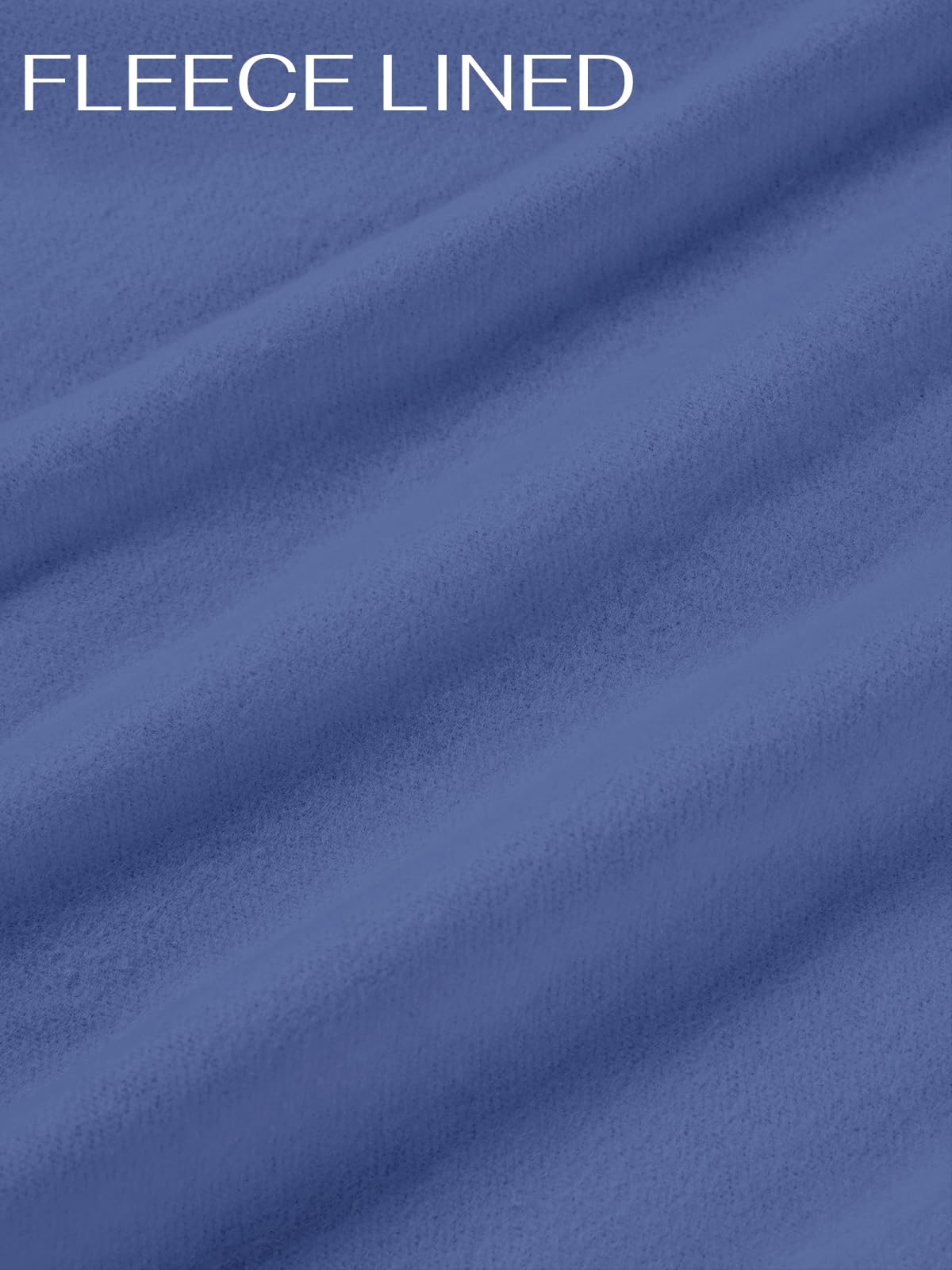 REORIA Tuta da donna in cotone con colletto alla coreana, a maniche lunghe, mezza cerniera, due pezzi, con tasca a marsupio, Blu scuro, XL