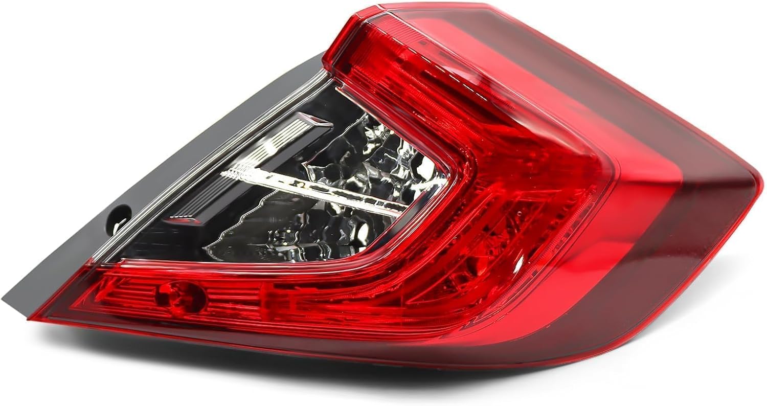 Outer Tail Light Halogen Compatible with Civic Sedan 2016-2020 Right Side Tail Lamp HO2805110 33500-TBA-A01