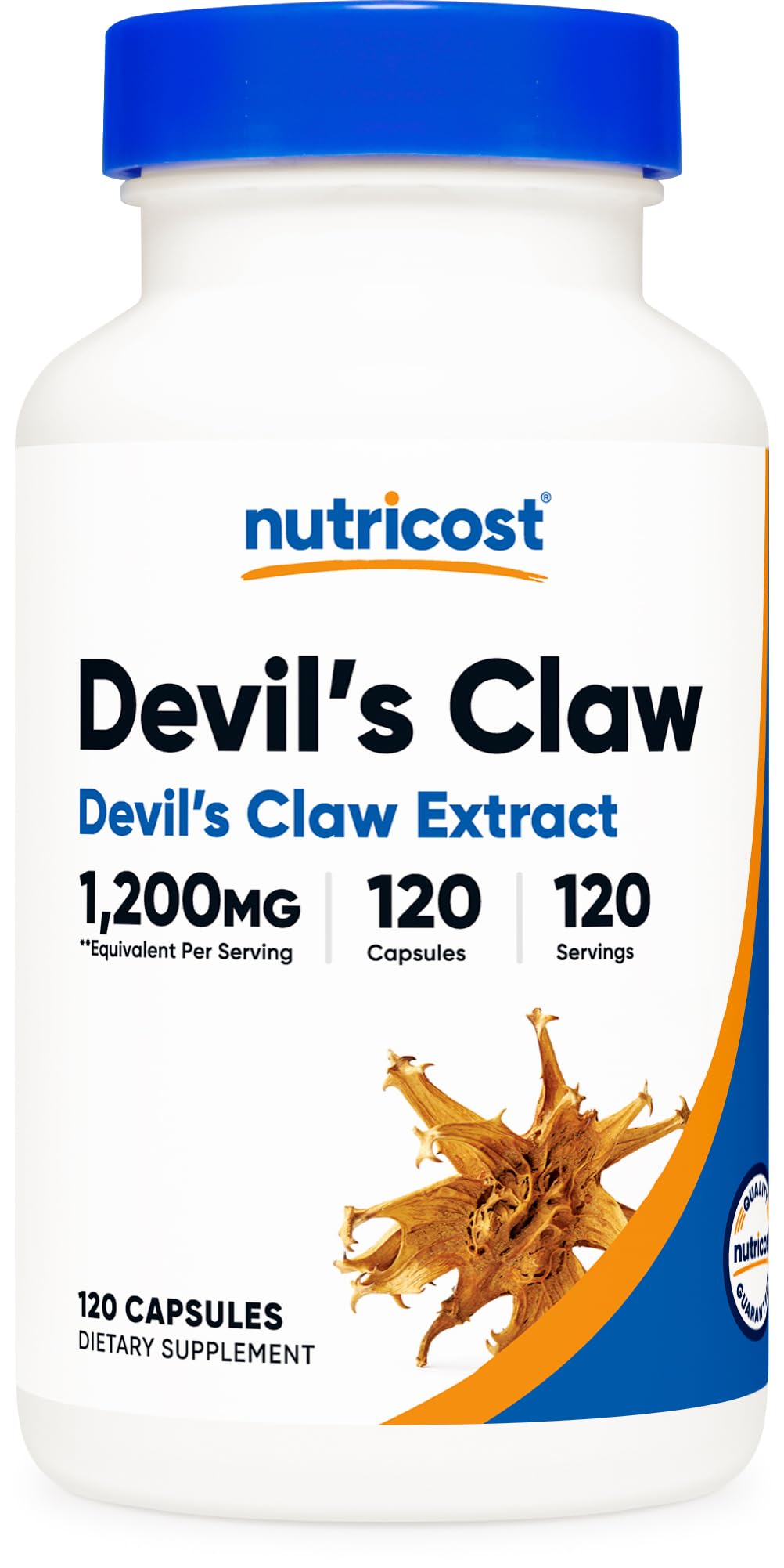 Nutricost Devils Claw Extract 120 Capsules for 120 Servings Per Bottle - Vegetarian, GMO Free and Gluten Free