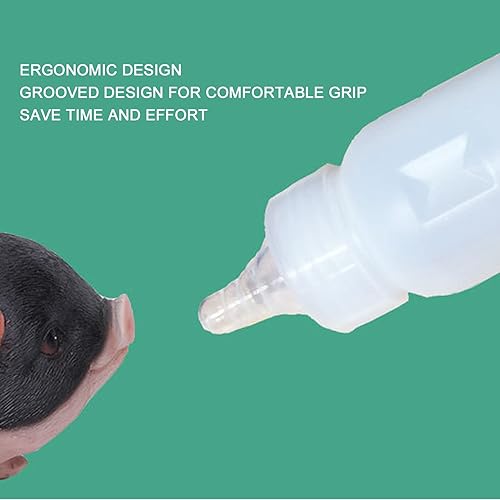 Miniatura 2 de Tnfeeon 10 pezones para cabras, pezón de goma suave para bebida, leche de animales pequeños, pezón de repuesto para lactancia, corderos y cabras