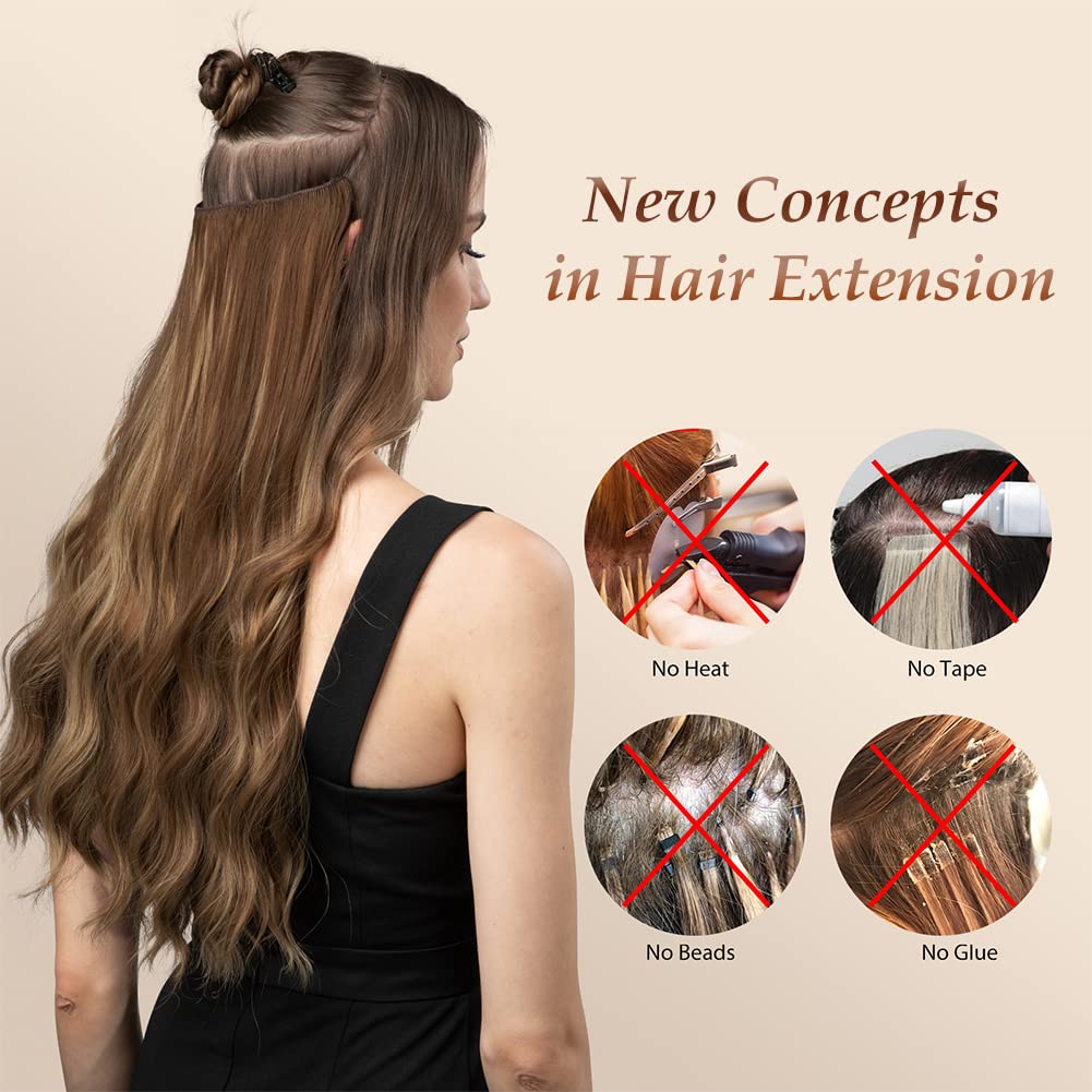 Amazon.com : 6PCS Clip in Hair Extensions, 19 Inch Long  display picture 1
