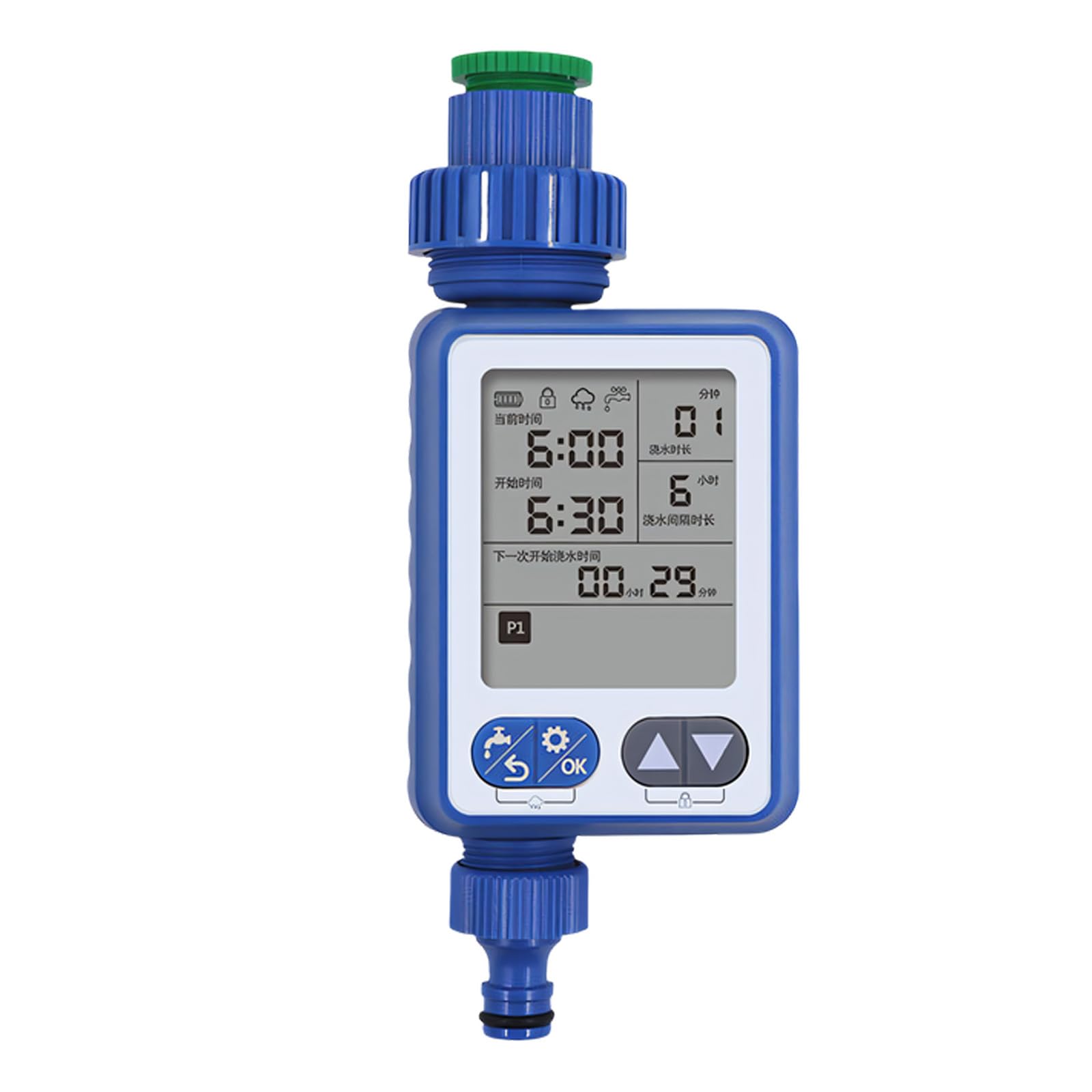 LUCKGONI Outdoor Plant Watering Timer With Detection And LCD Display For Irrigation Control
