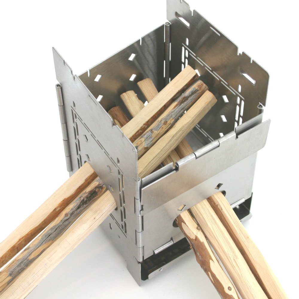 Firebox Bushcraft Camp Stove Kit - Wood Burning/Multi Fuel -  Collapsible/Folding - Portable Campfire - G2-5 Stainless Steel Camping  Stove : Amazon.co.uk: Sports u0026 Outdoors