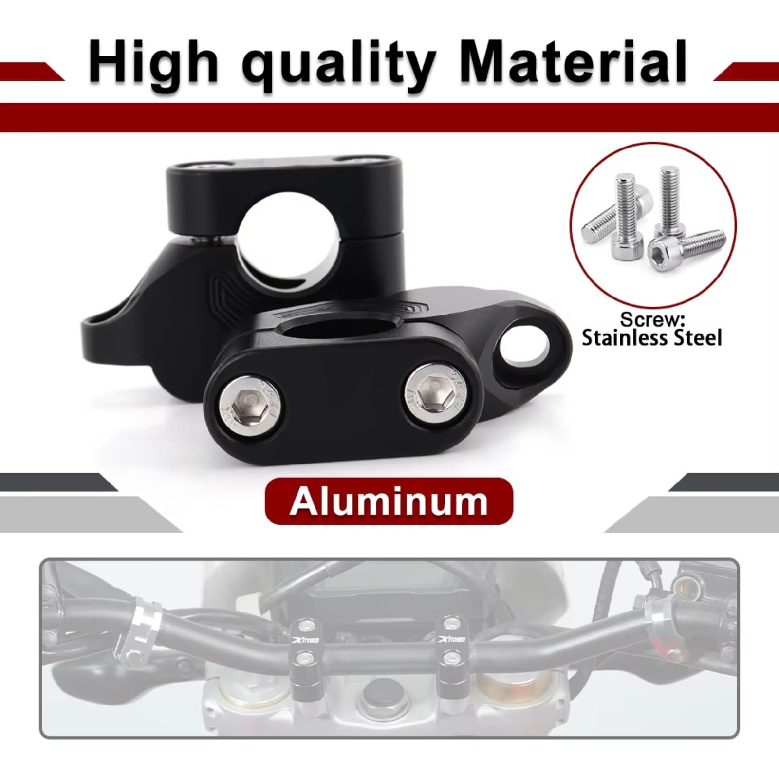 Riser Manillar Compatible con CRF250F 2019-2025