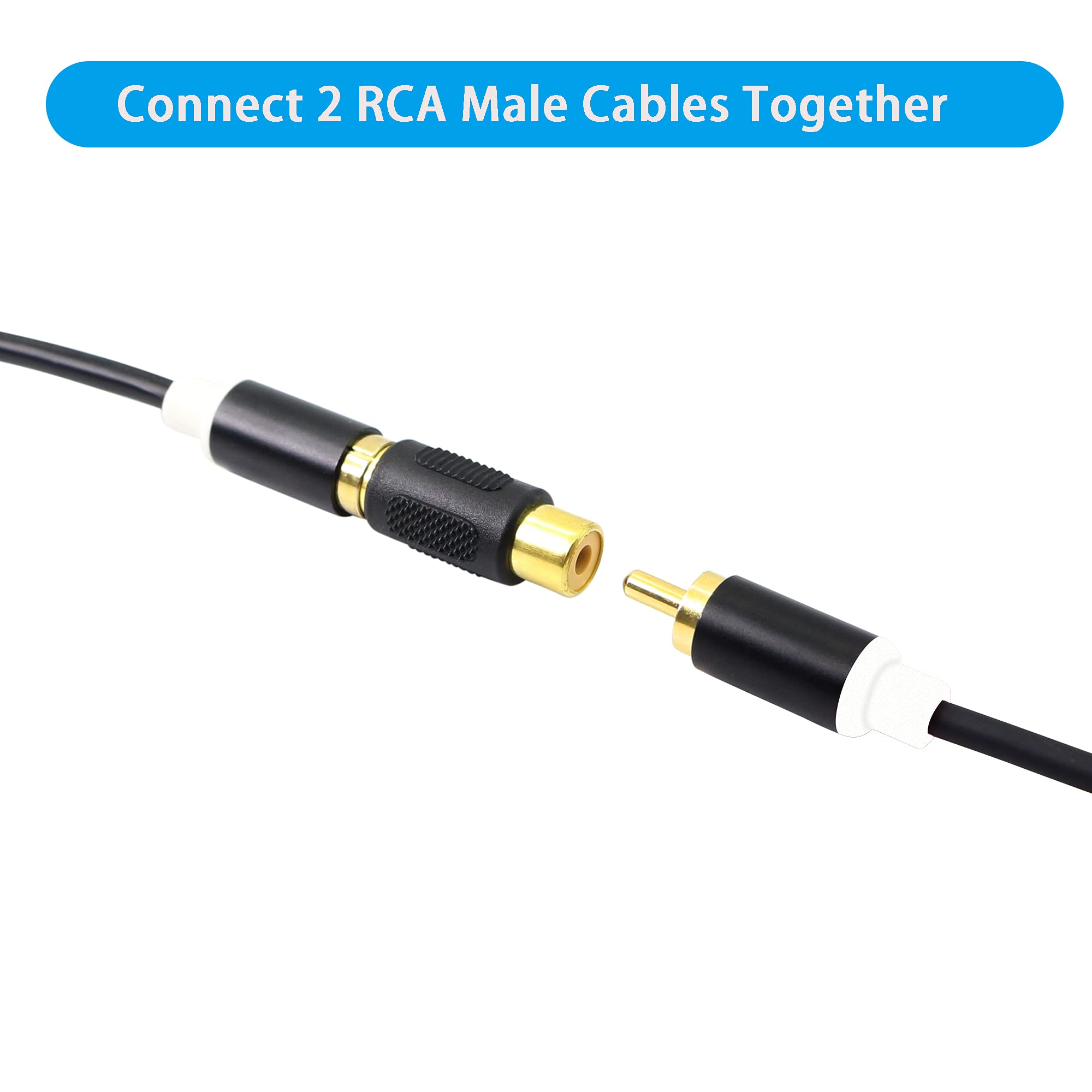 Connettori Rca TrAdE Shop Traesio - Adattatore Audio Jack A 2 Jack Femmina Rca Jack Finale Di Potenza - Foto 4