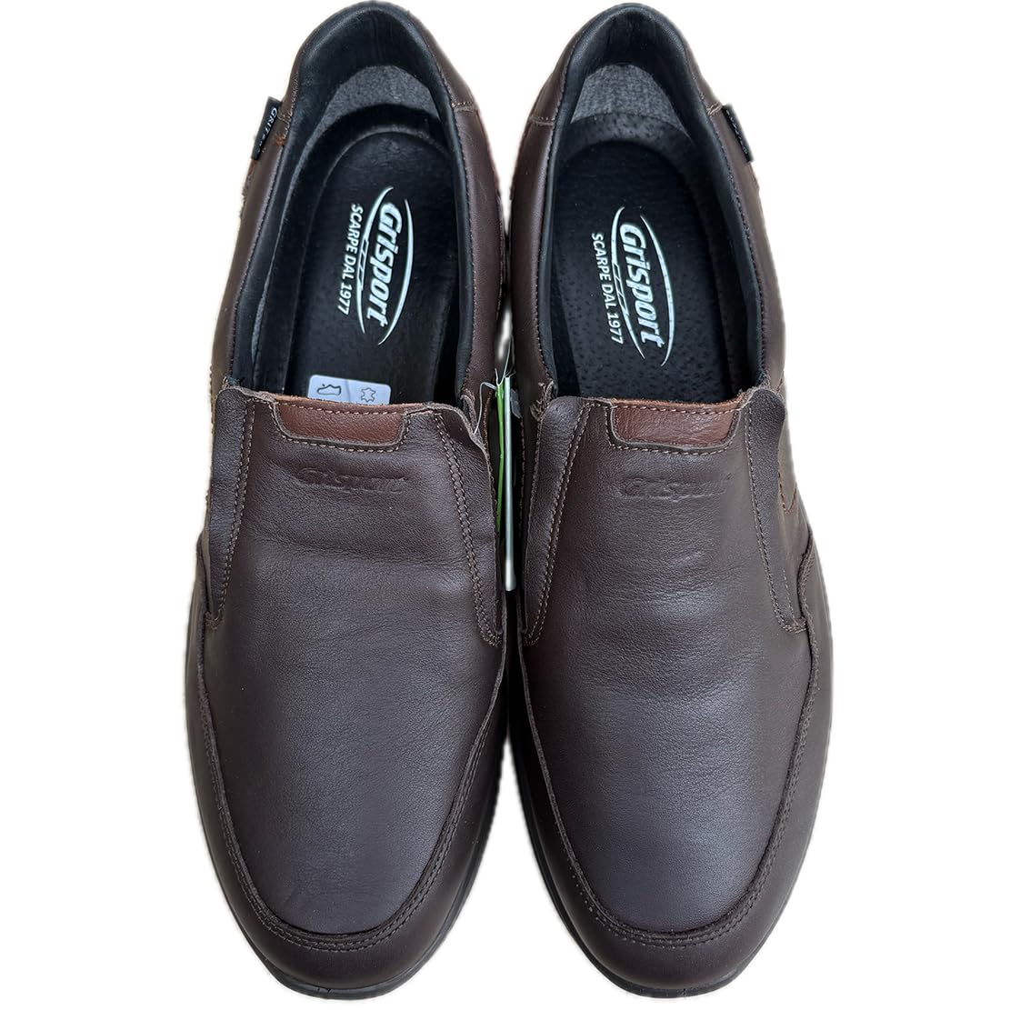 Grisport Scarpe Invernali Uomo Città Mocassini in Pelle Senza Lacci SLIPFIT Lion Impermeabili gritex Suola Antiscivolo Fondo Active