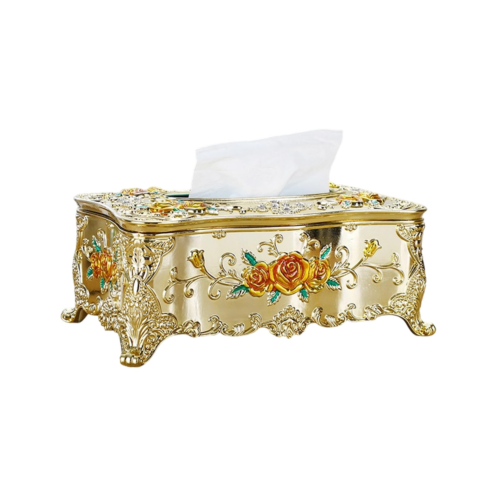 Modern Tissue Storage Container Sturdy ABS Materials for Countertop Placement ABS Tissue Holder