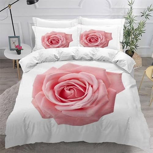 新品★フレッシュな薔薇ガーランド柄綿100%ダブル掛け布団カバー枕カバーセット 新品☆フレッシュな薔薇ガーランド柄綿100%シングル掛け布団