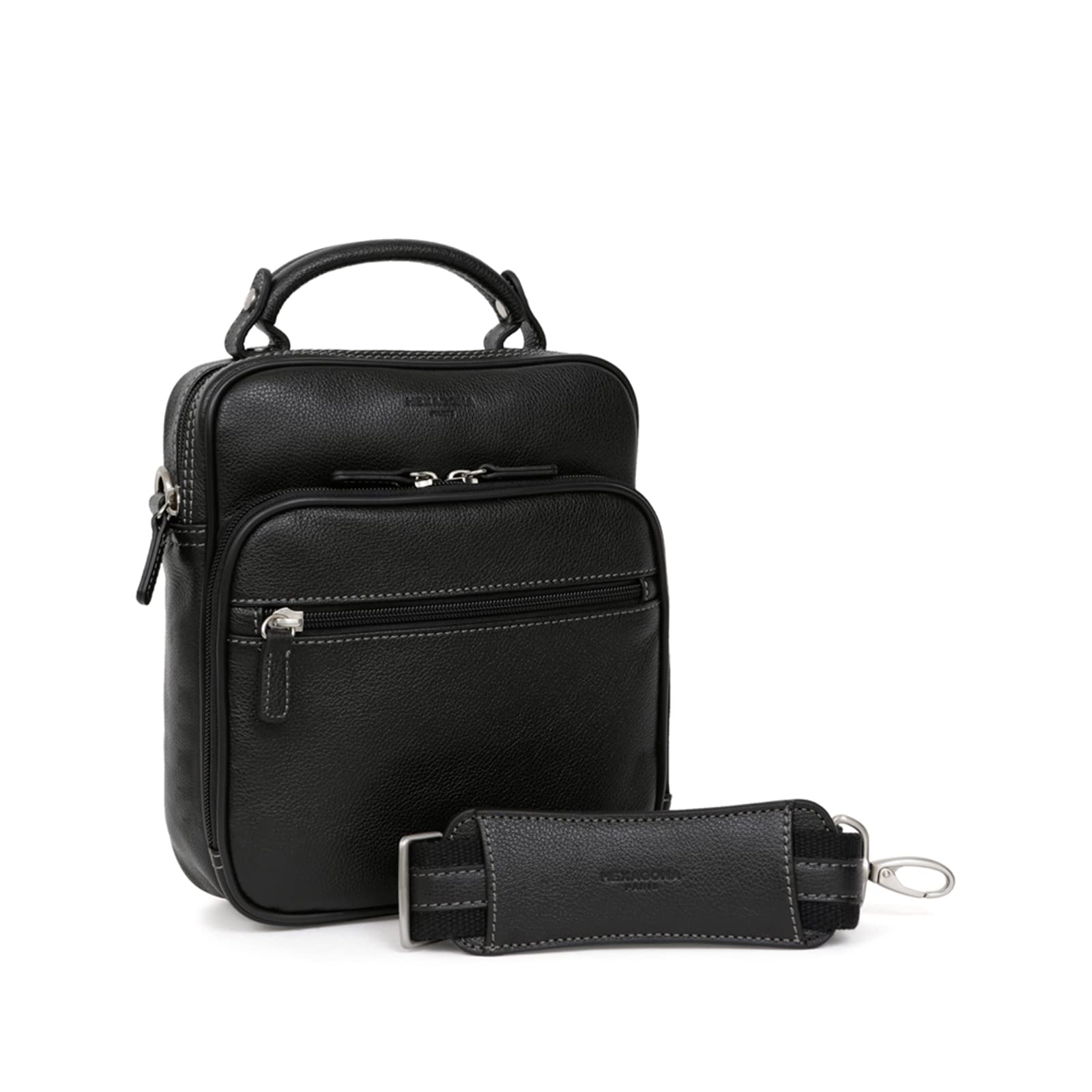 Hexagona Unisex Adultos 461832 Handtasche, Noir