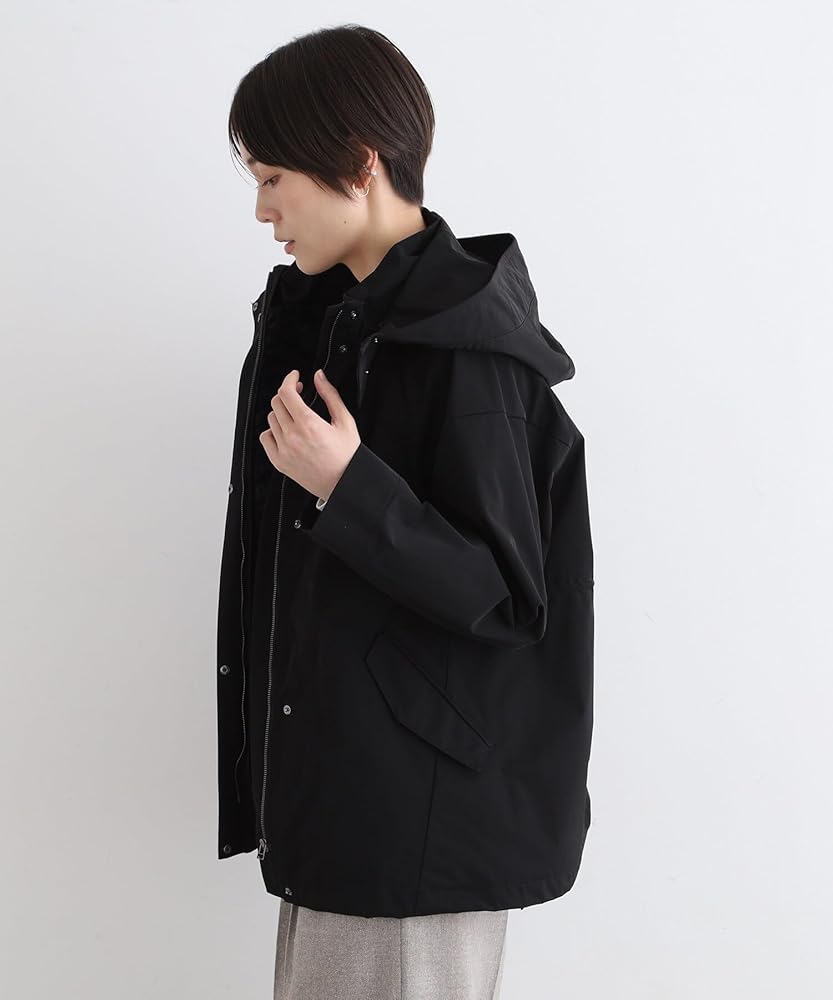 Amazon | [インディヴィ] フーデットコート 【ファーライナー付き