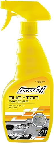 Formula 1 Eliminador de insectos y alquitrán  Detalle de coche, removedor de savia, alquitrán, suciedad y insectos  Potente limpiador de coche