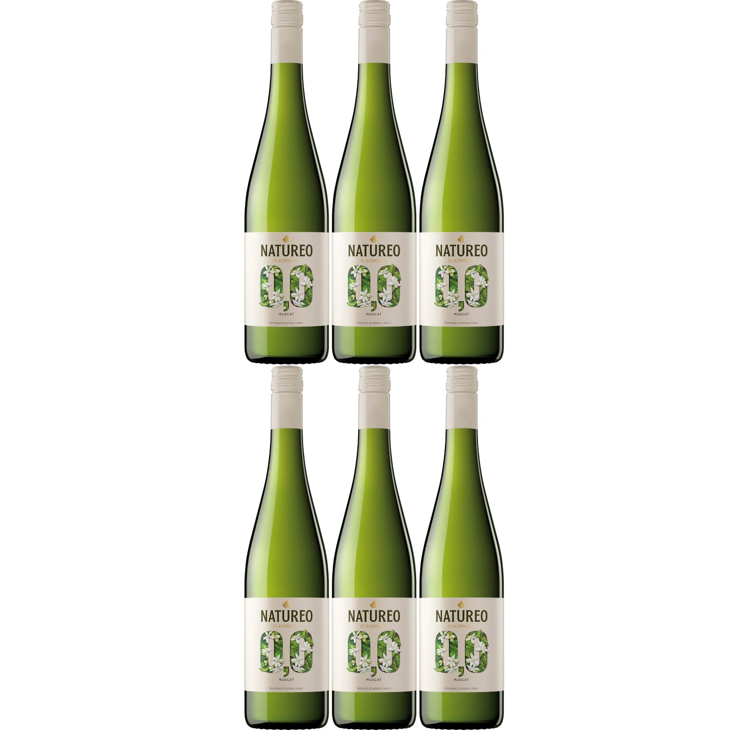 Miguel Torres Natureo Free Blanco Weißwein alkoholfrei Wein halbtrocken Spanien Inkl. FeinWert E-Book (6 Flaschen)