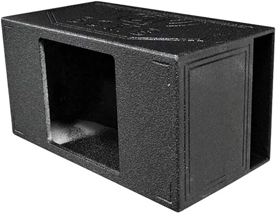 QPower Long-Lasting Durable Single 15-Inch Side-Vented Custom Kicker L7 Square Car/Truck Subwoofer Speaker Box