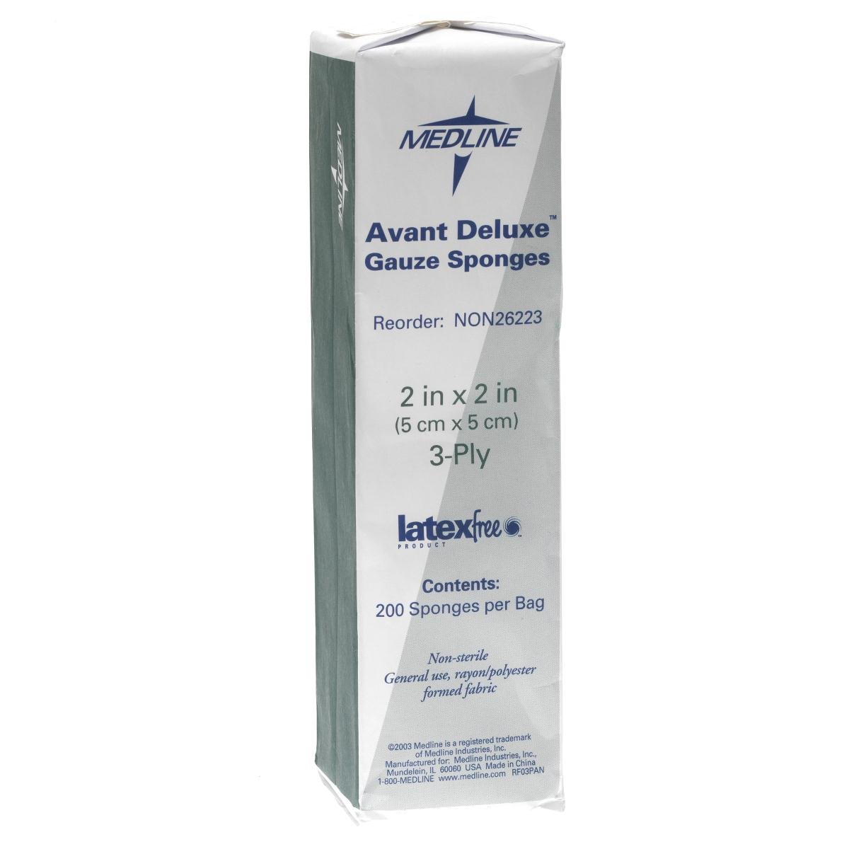 Medline Avant Deluxe Non-Sterile Gauze Sponge, 4" x 4", 3-Ply (Pack of 2000) — Amazon image 5