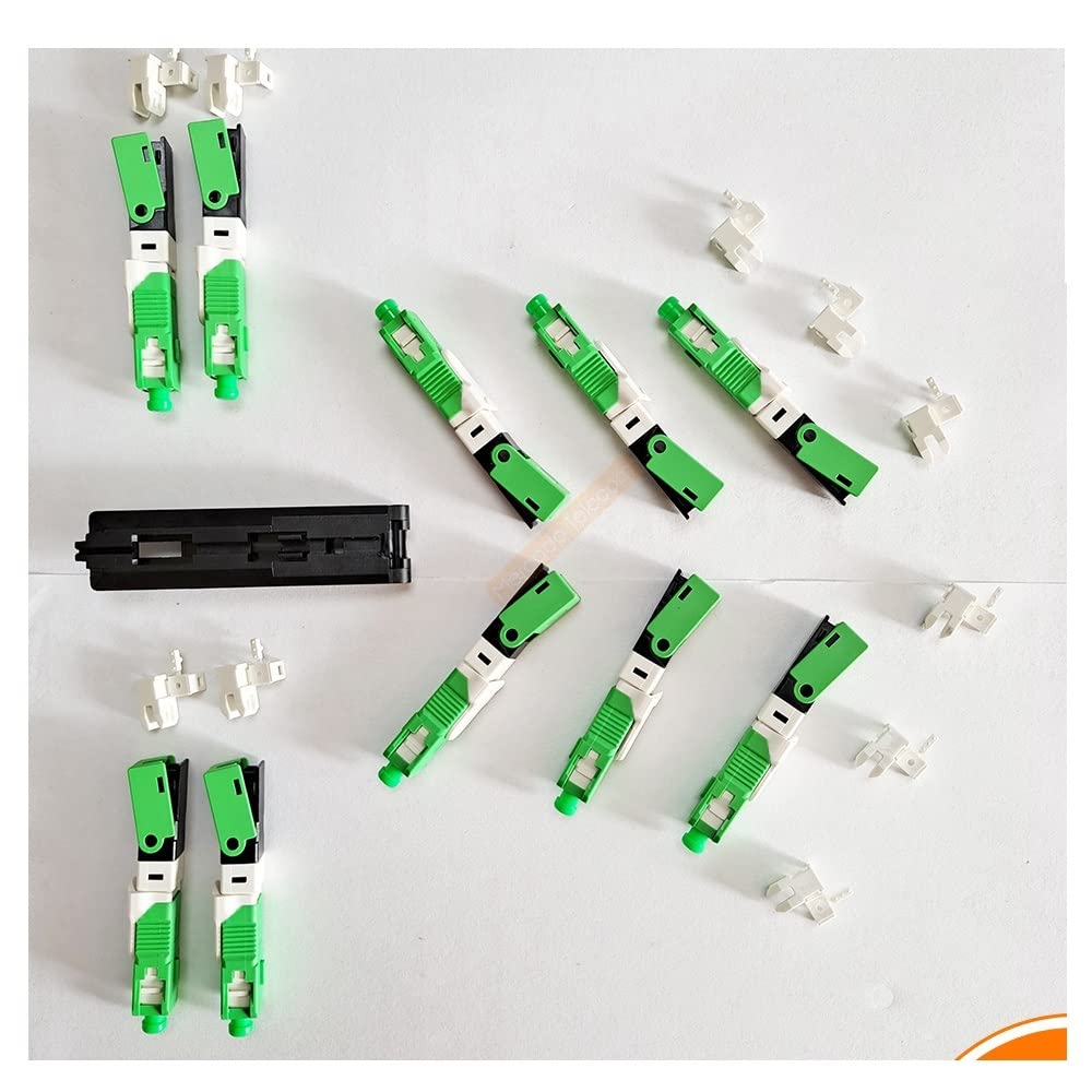 Genérico 100, 200 unids/lote FTTH ESC250D SC APC & Conector rápido de fibra óptica monomodo SC UPC Conector rápido óptico FTTH SM (Color : 300pcs SC APC)