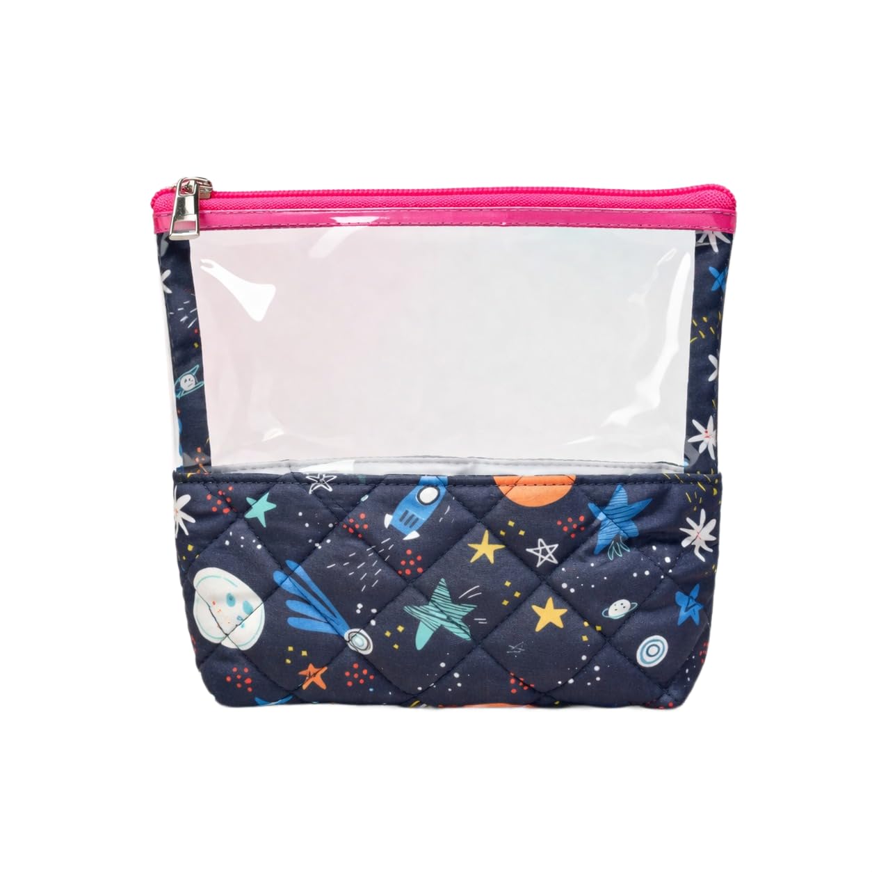 Playful Plunge Medicine Kit – Single Compartment with Zipped Closure, Waterproof Organizer, Kid-Friendly Design for Home, Travel & School (Outer Space Print)-image-3