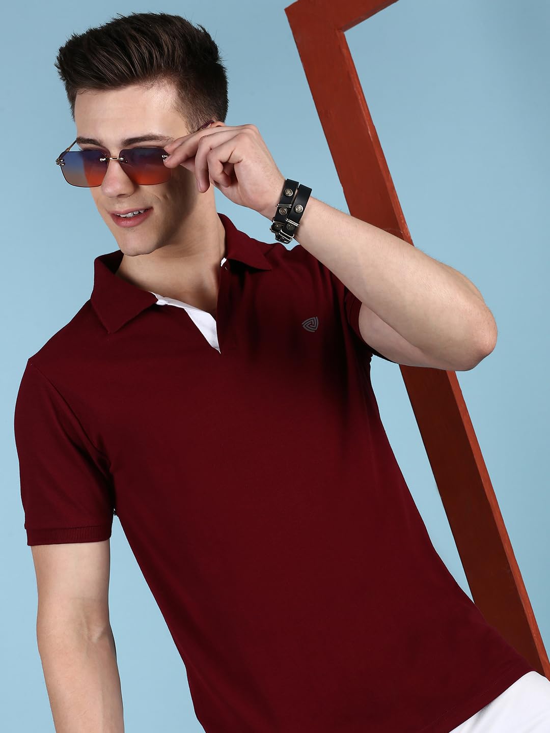 Lux Cozi Men's Cotton Regular Fit Polo T-Shirt - Image 7