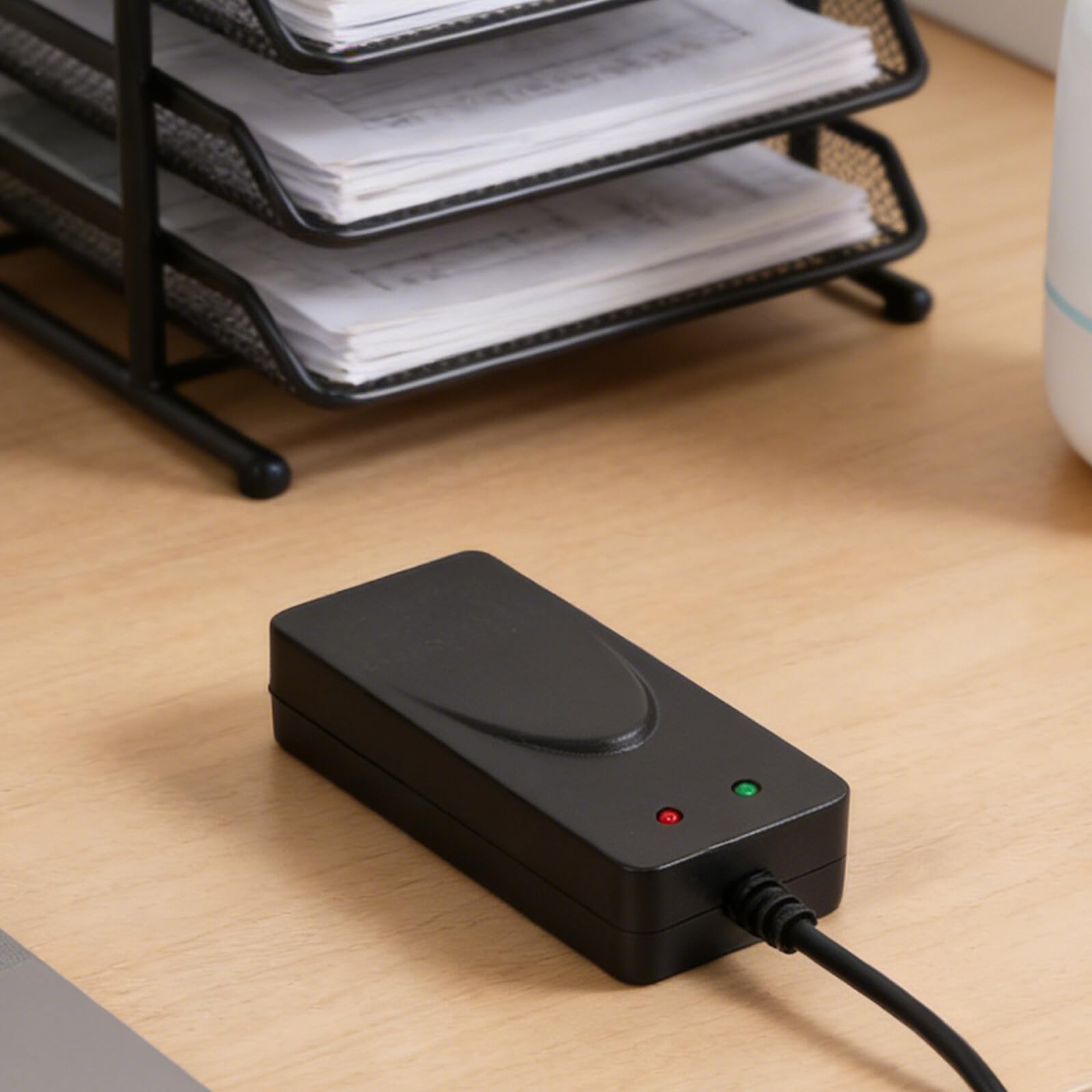 Uonlytech Modem Fax USB de Alta Velocidad Puertos USB Dobles, Material Abs Portátil para Entornos Empresariales y Oficina en Casa Color Negro