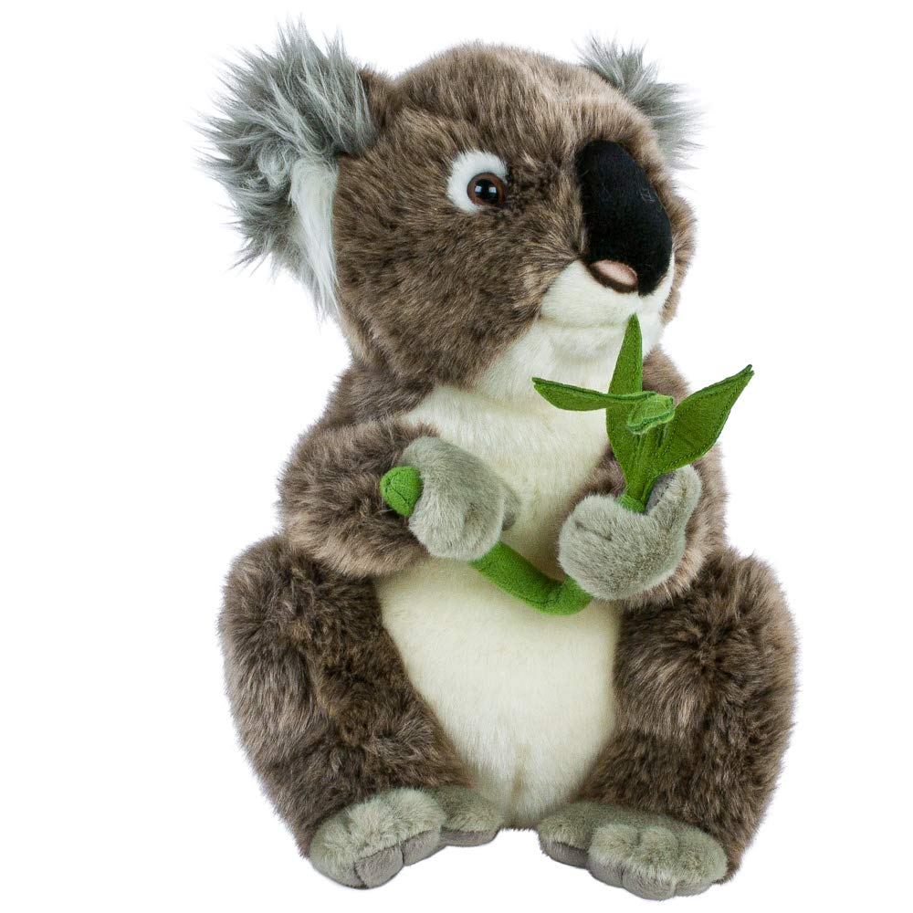 Miś koala, przytulanka z liśćmi, 30 cm, pluszowa zabawka uni-toys miś koala, pluszowe koale