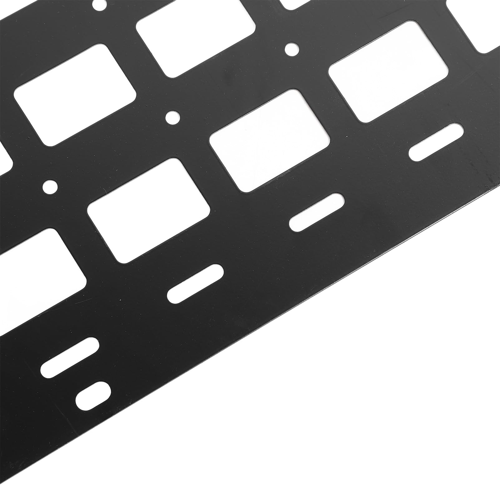 Pannello MOLLE per Pianale per Camion in Lega di Alluminio 810x340x2mm per Montaggio su Guida a L, Deposito per Veicoli Pesanti con Design Multi-foro, Compatibile con Camioncini e Veicoli