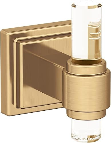 Vista 175 de Amerock BH36062CG10 - Toallero de mano Glacio de 5-7/16 pulgadas de longitud para pared de baño y cocina pequeña, accesorios de baño Transparente