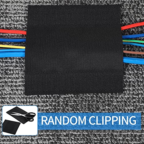 Image of WILLBOND Carpet Cord Cover Cable Grip Floor Cover Cable Protector Management Only for Commercial Office Carpet(Black,39.37 ft)