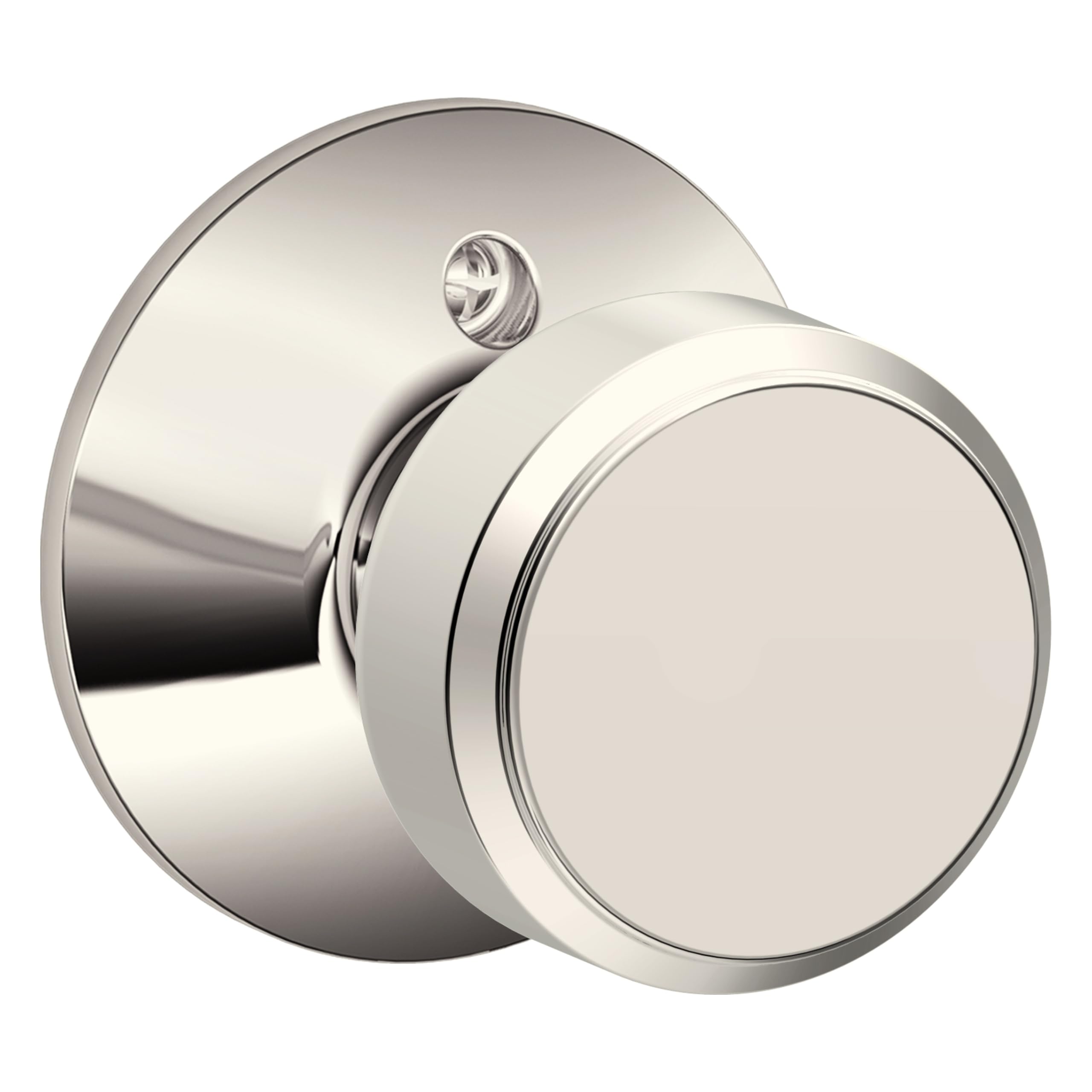 SCHLAGE Bowery Non-Turning Dummy Door Knob, Trim, Polished Nickel
