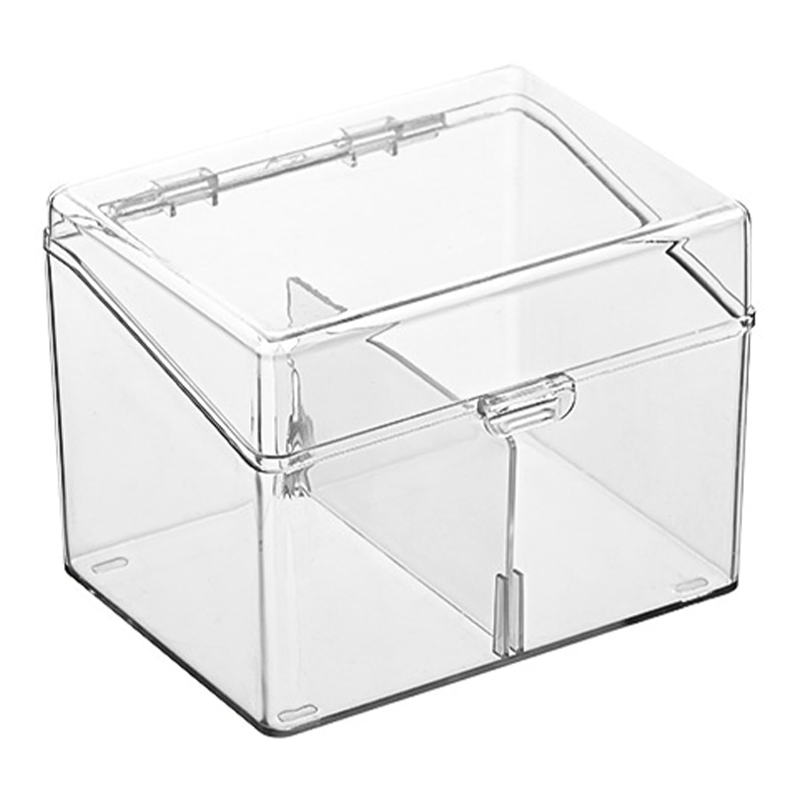 Piceioep Modulars Stackable Transparency Hot Trading Card Decks Box Large Capacity Container with Secure Lid Multipurpose Storage Container