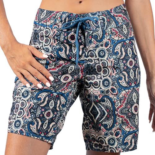 Image of Kanu Surf Women's Bisma Boardshorts, Navy, 2