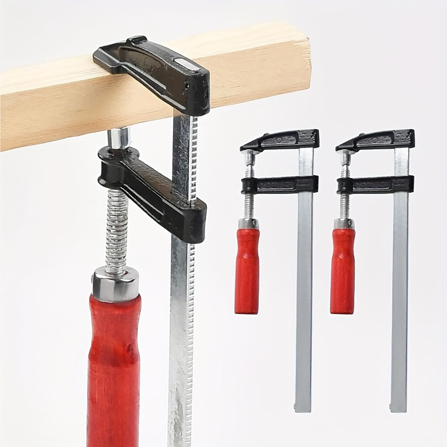 Cobenga 6 Pcs Professional Clamp for Woodwork Heavy Duty Woodworking Clamps Set, F Clamp Bar Clamp - Image 3