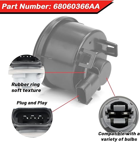 Miniatura 3 de Juego de enchufes para luces de estacionamiento delanteras y intermitentes para Jeep Wrangler TJ y Unlimited 1997-2006, Cherokee XJ 1999-2001 (97-06)