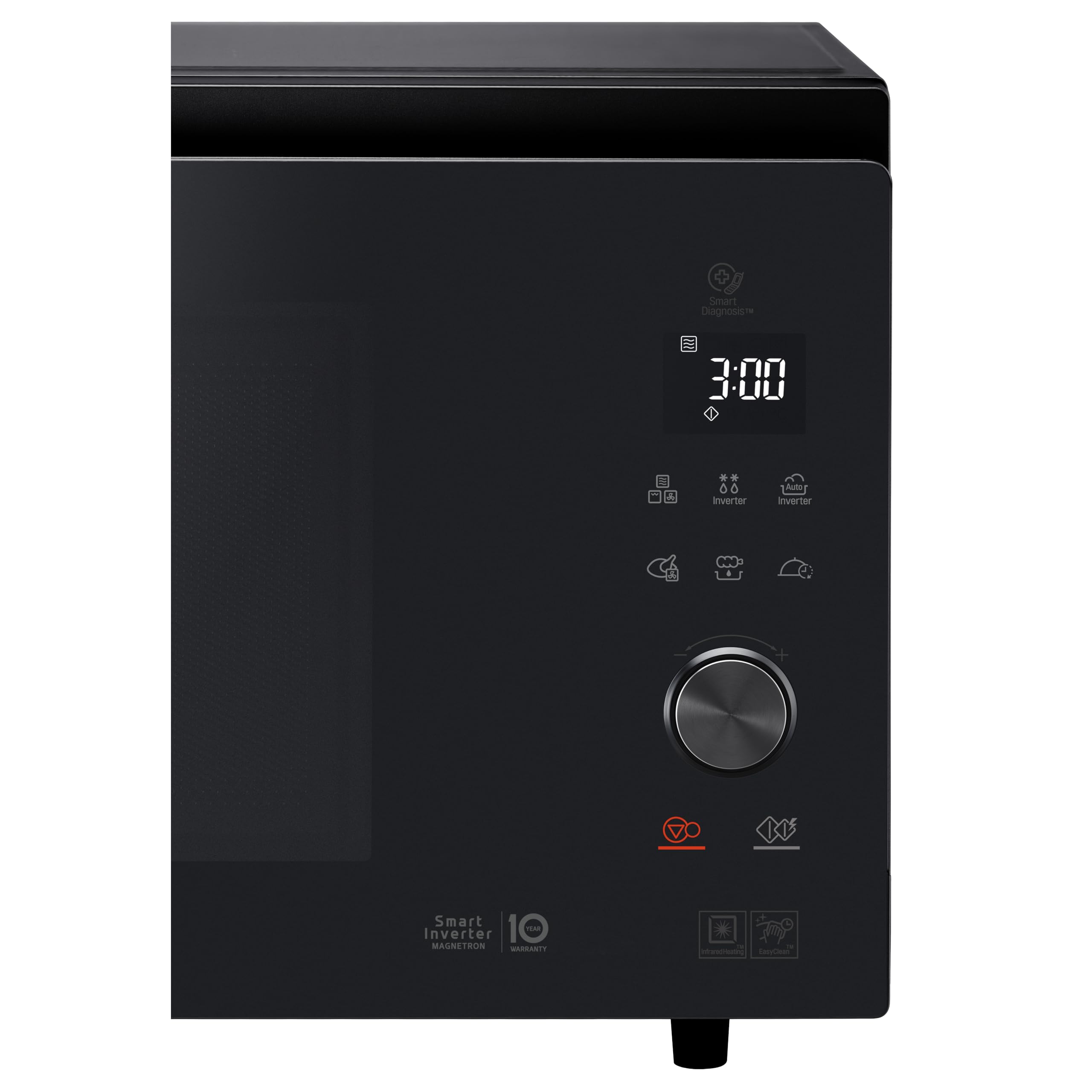LG MJ3965BPB NeoChef Forno a Microonde Combinato con Grill 39 Litri, Potenza 1100W, Frittura Leggera, Fermentazione e Cottura a Vapore, Sistema con Infrarossi per Riscaldamento Uniforme, Nero Fumè