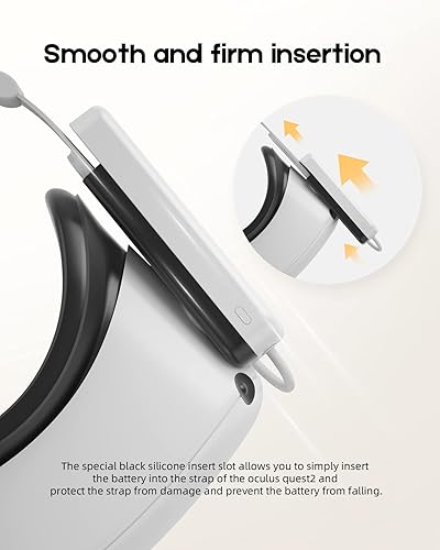 Miniatura 2 de BINBOK VR Paquete de baterías para Quest de 24000 mAh compatible con Meta Quest 2Quest batería de potencia extendida ligera y portátil para Quest 2