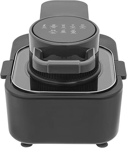 Freidora de aire de 2.38 galones con pantalla táctil LCD y ventana de visión, 194-392 , bandeja antiadherente y sin aceite para cocinar rápido y sin