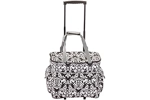 Sewing Machine Travel Case with Wheels for Damask LARGE Machine