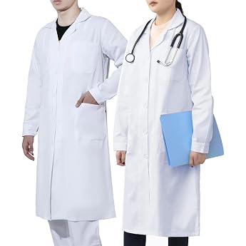 work idea mens womens lab coat 100% cotton laboratory coat medical coat doctors coat