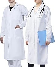 WORK IDEA - Laboratory Gown Men/Women 100% Cotton Medical Coat