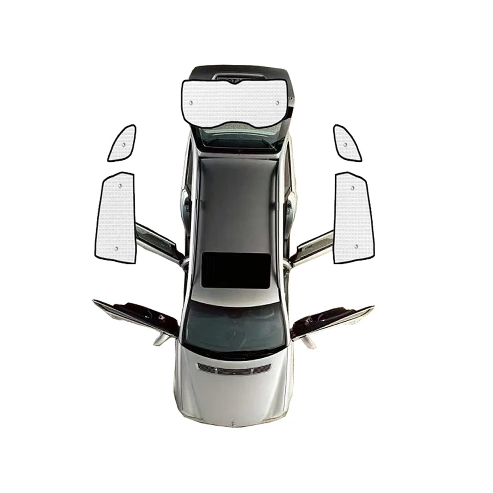 Parasol para coche con protección anti-UV total para ventanas de Kadjar 7