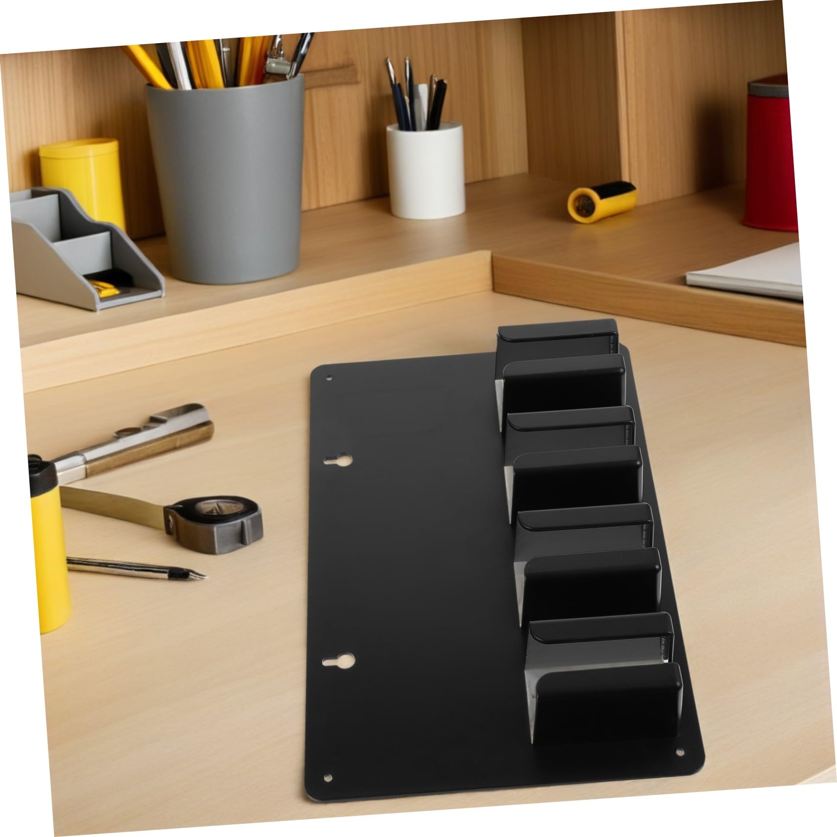 LIFKOME 3 Piezas Soporte para Cortapelos Eléctrico de Peluquería Organizador Pared Estante para Herramientas de Barbería Negro Compatible con Múltiples Modelos