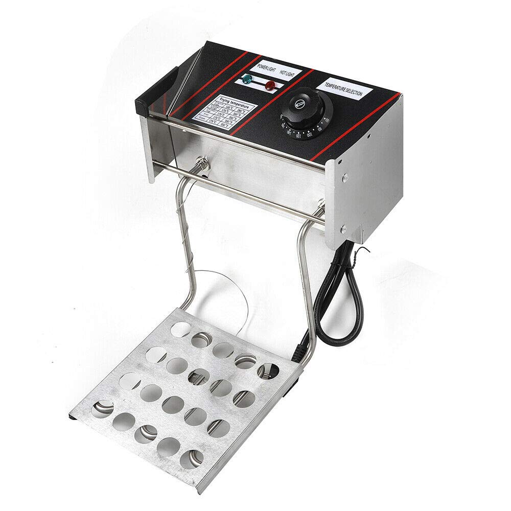 Friggitrice elettrica commerciale, 5,5 l, friggitrice a zone fredde, in acciaio inox, 2500 W, per ristoranti rapidi, snack bar, patatine fritte, friggitrice