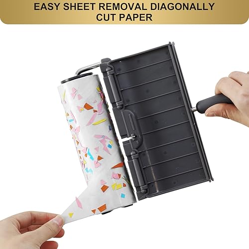 Miniatura 4 de Rodillos de pelusa grandes extra adhesivos para el pelo de mascotas juego de 63 pulgadas más ancho con 320 hojas para la eliminación de pelo de gato