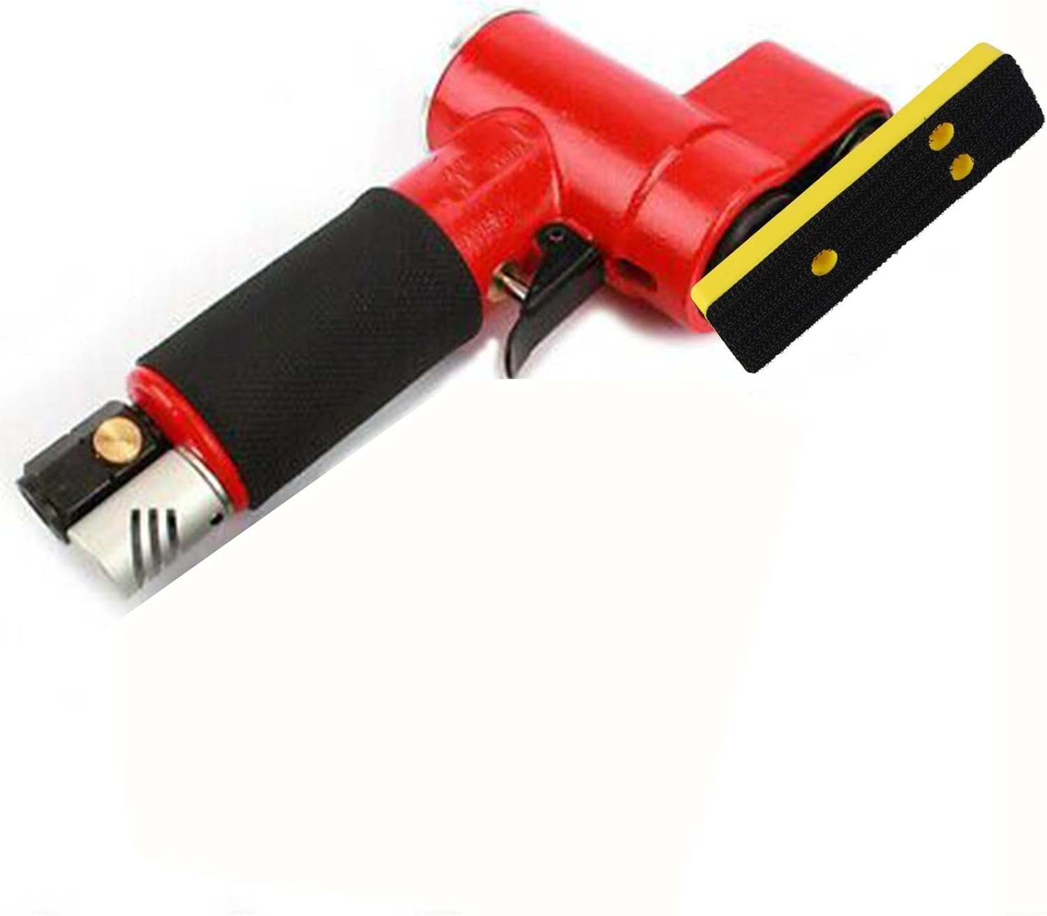 2 Pack Rectangular Sanding Pads 30x100mm with 5-Hole and Backing for Polishing, Chamfering and Grinding on Metal, Wood, Plastic, Glass and Stone Surfacess(30x100mm 2PCS)