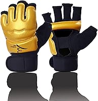 Vista 9 de Guantes de boxeo de kickboxing, guantes de boxeo para hombres, mujeres, niños, medio dedo, saco de boxeo, guantes de lucha para hombres y mujeres